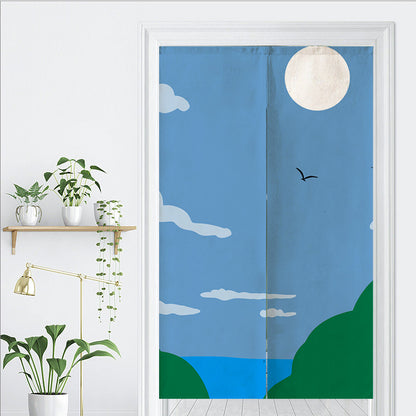 Feblilac Path to the Beach Door Curtain