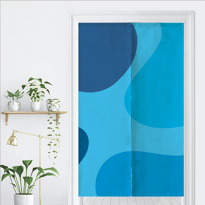 Feblilac Blue Wave Coast Door Curtain