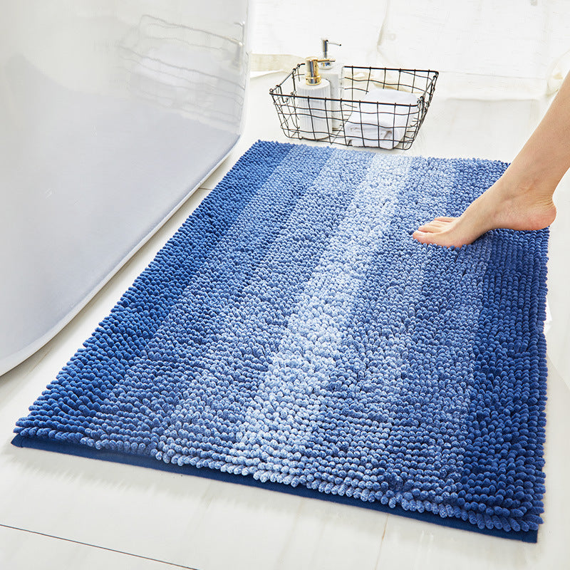 Feblilac Gradient Color Chenille Non-Slip Microfiber Shag Bathroom Rug Mat - view 2