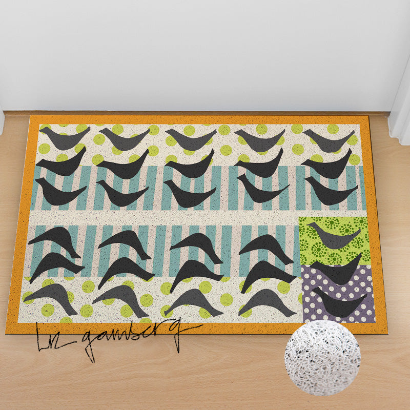 Feblilac Bird Reflections PVC Coil Door Mat by Liz Gamberg Studio from US - view 3