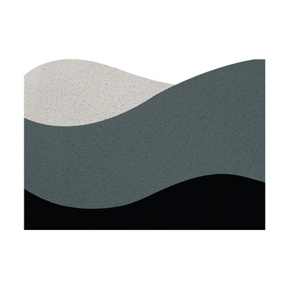 Feblilac Three-color Gray Simple Curve PVC Coil Door Mat