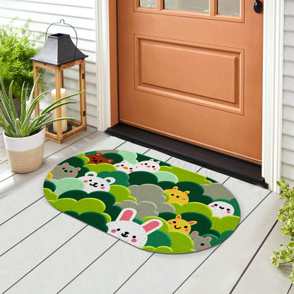 Feblilac Mountains, Rivers, Forests, and Small Animals PVC Coil Door Mat