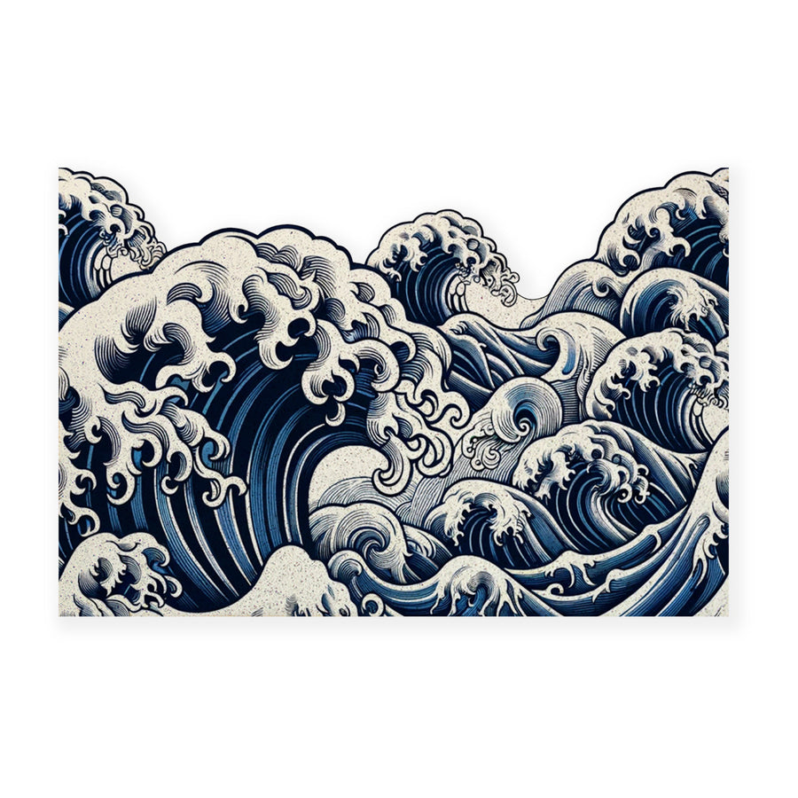 Feblilac Irregular waves PVC Coil Door Mat - view 3