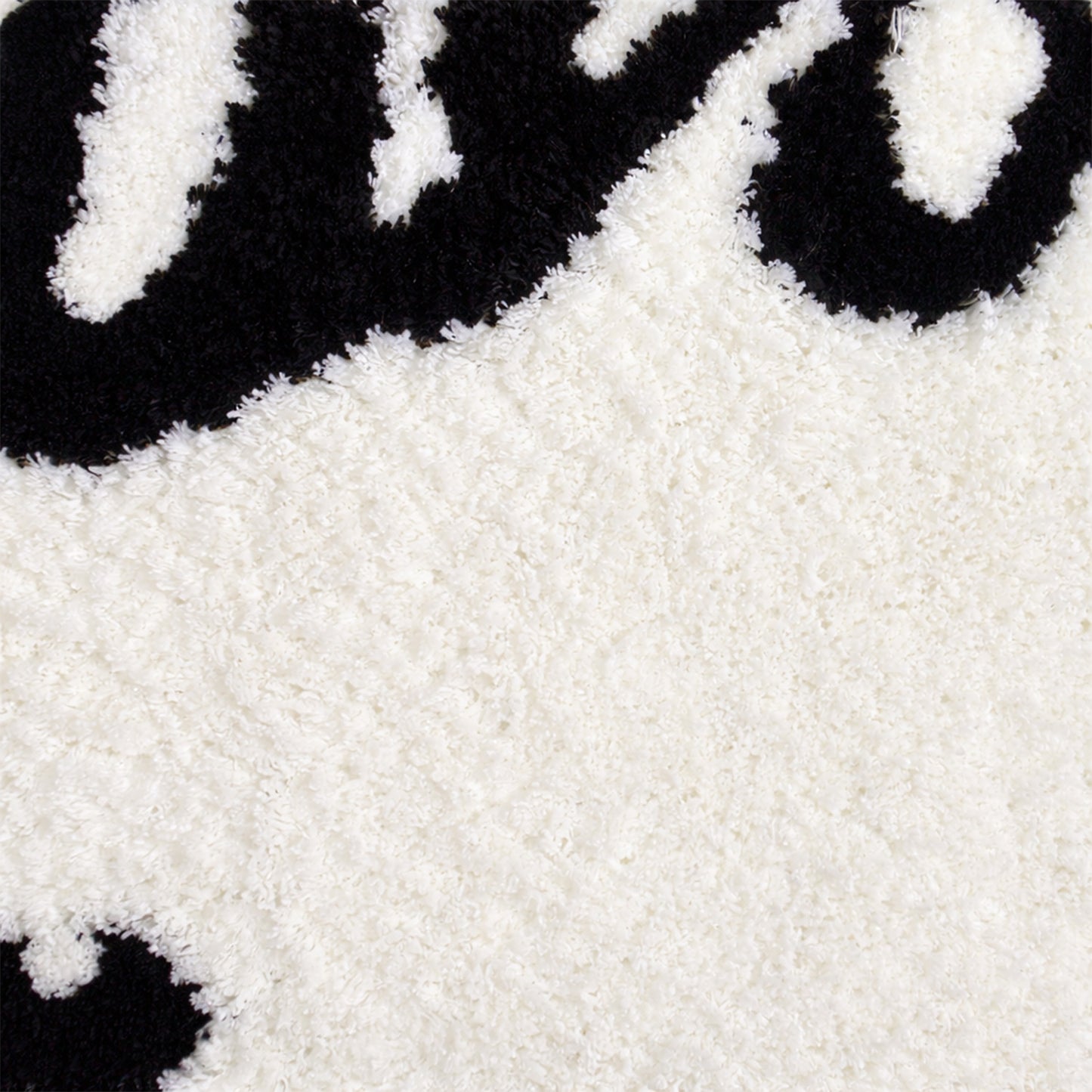 Feblilac Hello Gorgeous White Ground Bath Mat, Black and White Mat for Bedroom Living Room Balcony