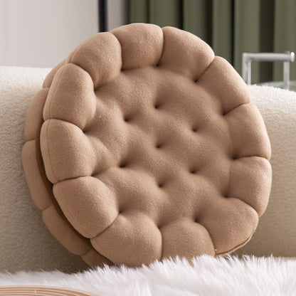 Feblilac Thickened Sandwich Biscuit Plush Cushion
