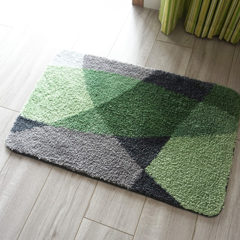 Feblilac Geometric and Space Tufted Bath Mat