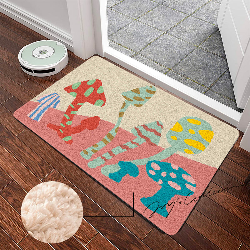 Feblilac Morandi Mushroom Tufted Bath Mat - view 3