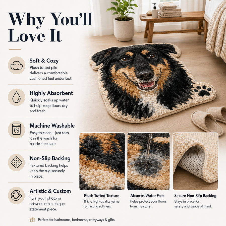 Feblilac Custom Tufted Rug – Personalized Handmade Mat - view 3