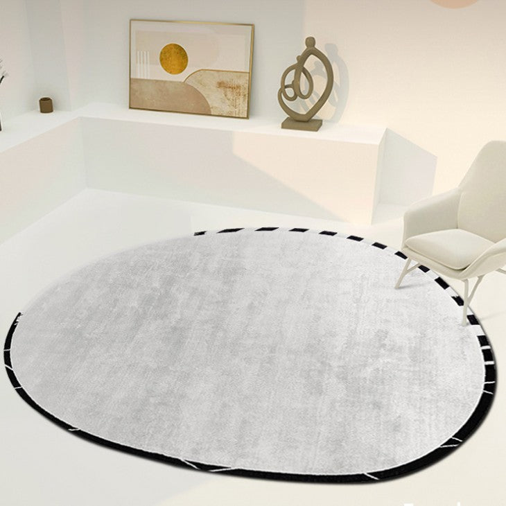 Feblilac Abstract Mirror Handmade Tufted Acrylic Livingroom Carpet Area Rug - view 3