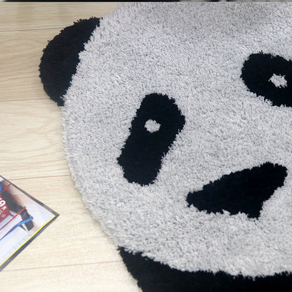 Feblilac Cute Panda Tufted Bath Mat