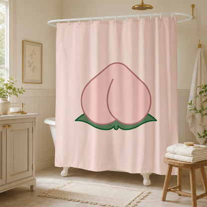 Feblilac Pink Peach Shower Curtain