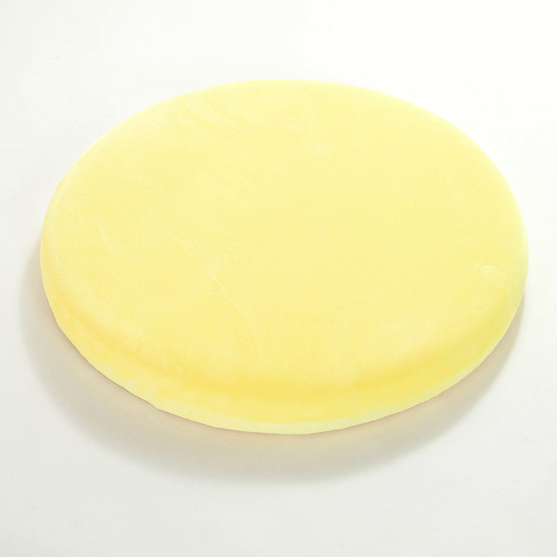 Feblilac Round Solid Plush Memory Foam Cushion