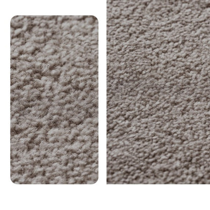 Feblilac Rectangular Solid Luxurious Wool Living Room Mat Carpet