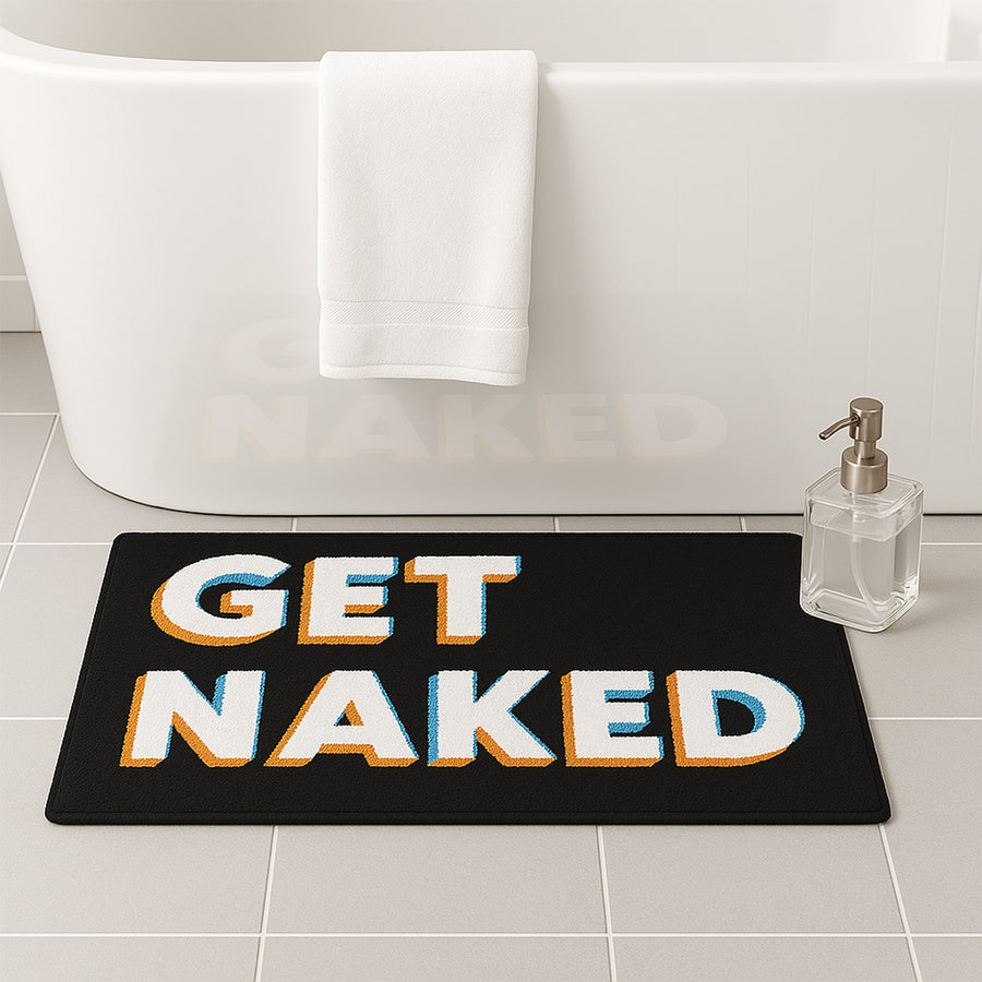 Feblilac Get Naked Radio Signal Tufted Bath Mat - view 3