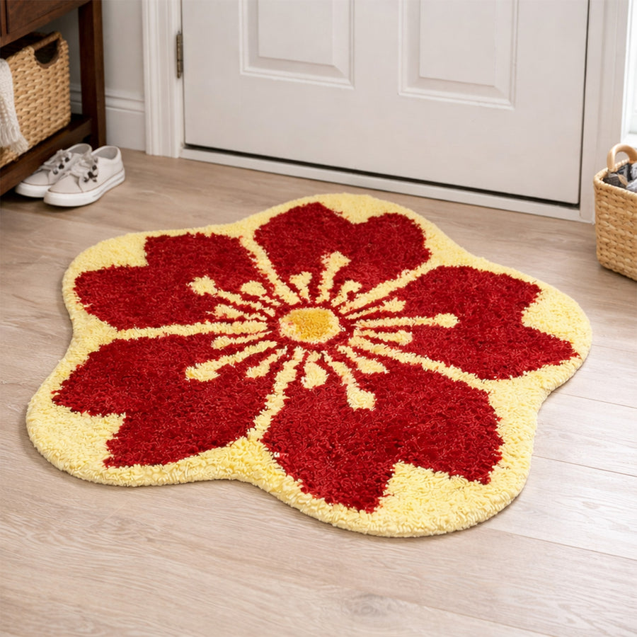 Feblilac Sakura Flower Tufted Bath Mat - view 3