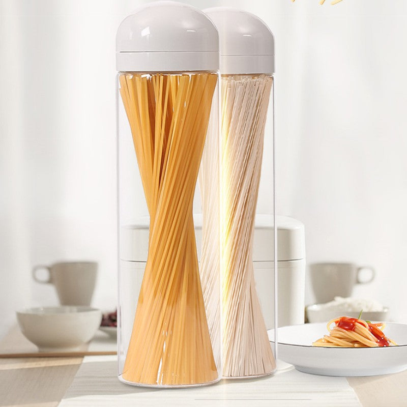 Feblilac High borosilicate Glass Airtight Pasta Storage Jar