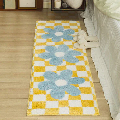Decor Checkerboard Runner Bedroom Mat