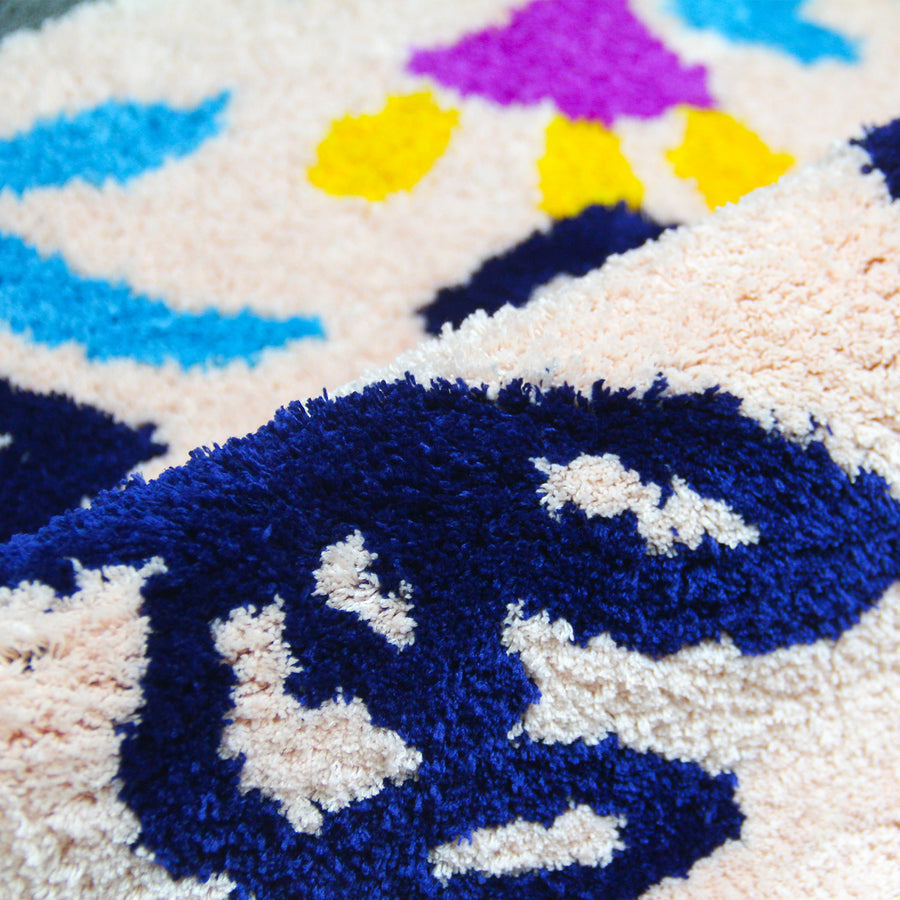 Feblilac Get Naked Flower Tufted Bath Mat - view 3
