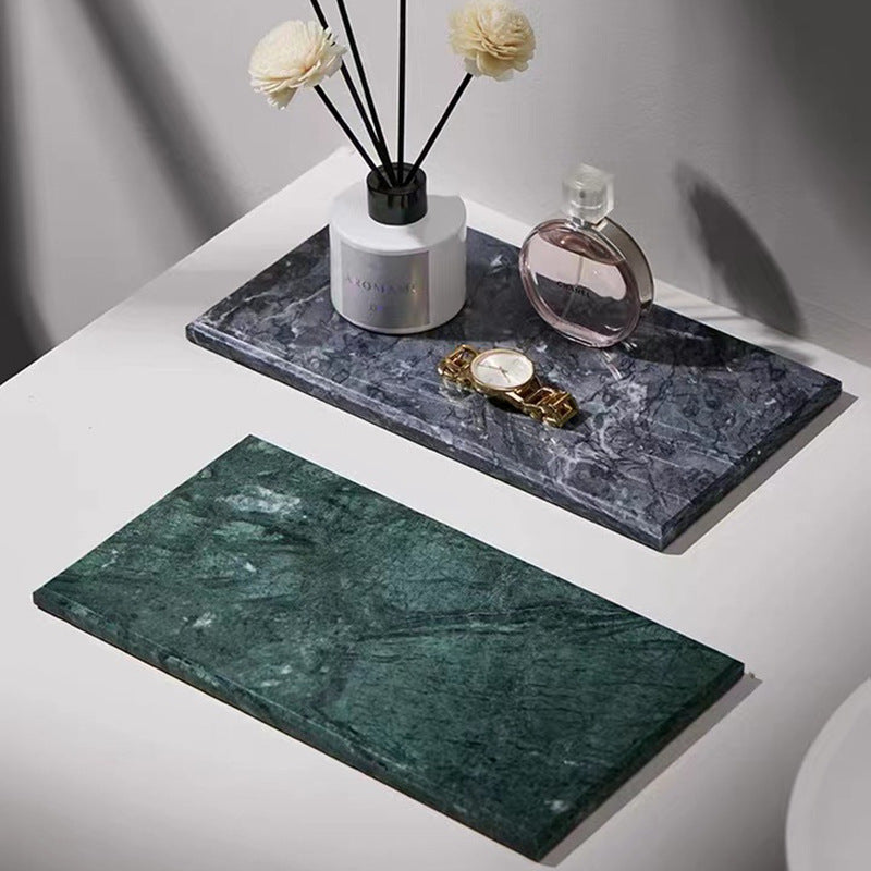 Feblilac Marble Cosmetic Storage Tray Bathroom Storage Tray - view 3