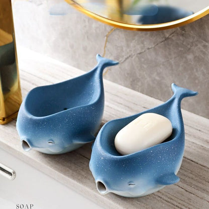 Feblilac Star Whale Bathroom Soap Box