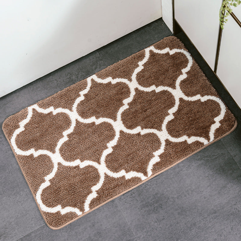 Feblilac Geometric Lantern Shape Tufted Bath Mat