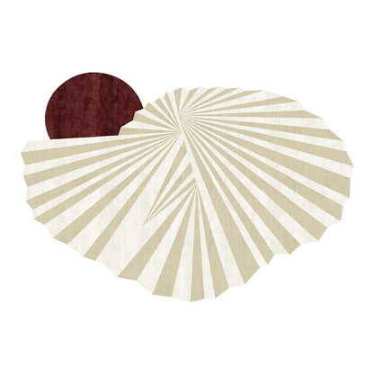 Feblilac Irregular Abstract Shell Handmade Tufted Acrylic Livingroom Carpet Area Rug