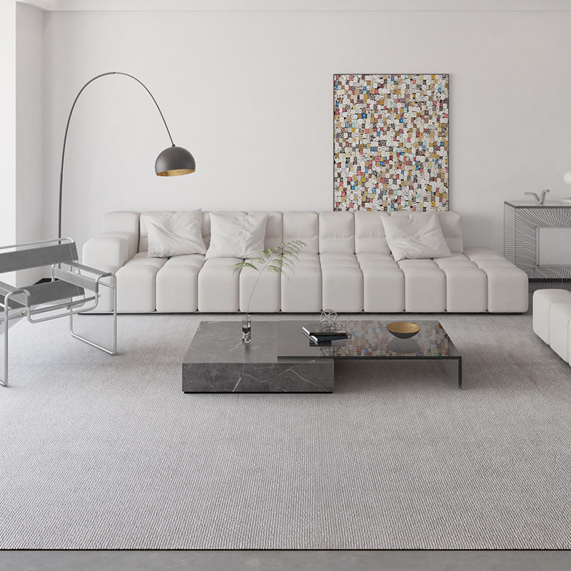 Feblilac Luxury Thicken Rectangular Solid Wool Living Room Carpet - view 4