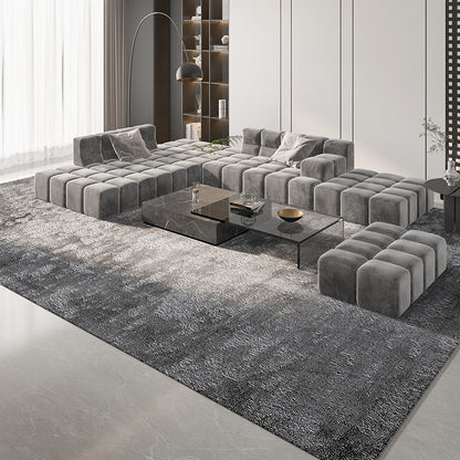 Feblilac Modern Simple Rectangular Solid Living Room Carpet