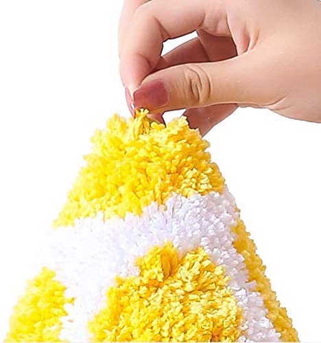 Feblilac Yellow Lemon Bath Mat, Cozy Cute Fruit Round Mat for Bathroom Bedroom - view 4