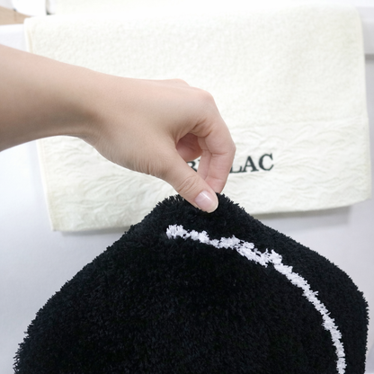 Feblilac Black and White Boobs Tufted Bath Mat