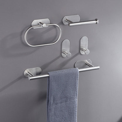 Feblilac Bathroom Wall Mount Stand Holder Towel Bar Towel Ring