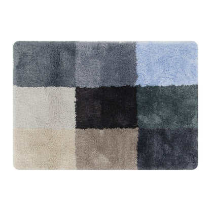 Feblilac Nine Colors Checkerboard Tufted Bath Mat