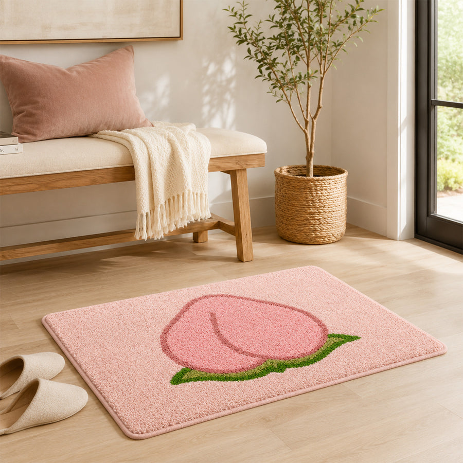 Feblilac Pink Peach Tufted Bath Mat - view 4