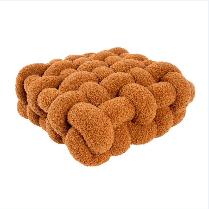 Feblilac Thickened Knotted Cookies Plush Cushion Seat Pads - view 4