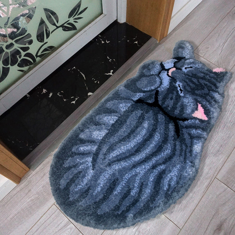 Feblilac Cute Cat Tufted Bath Mat - view 3