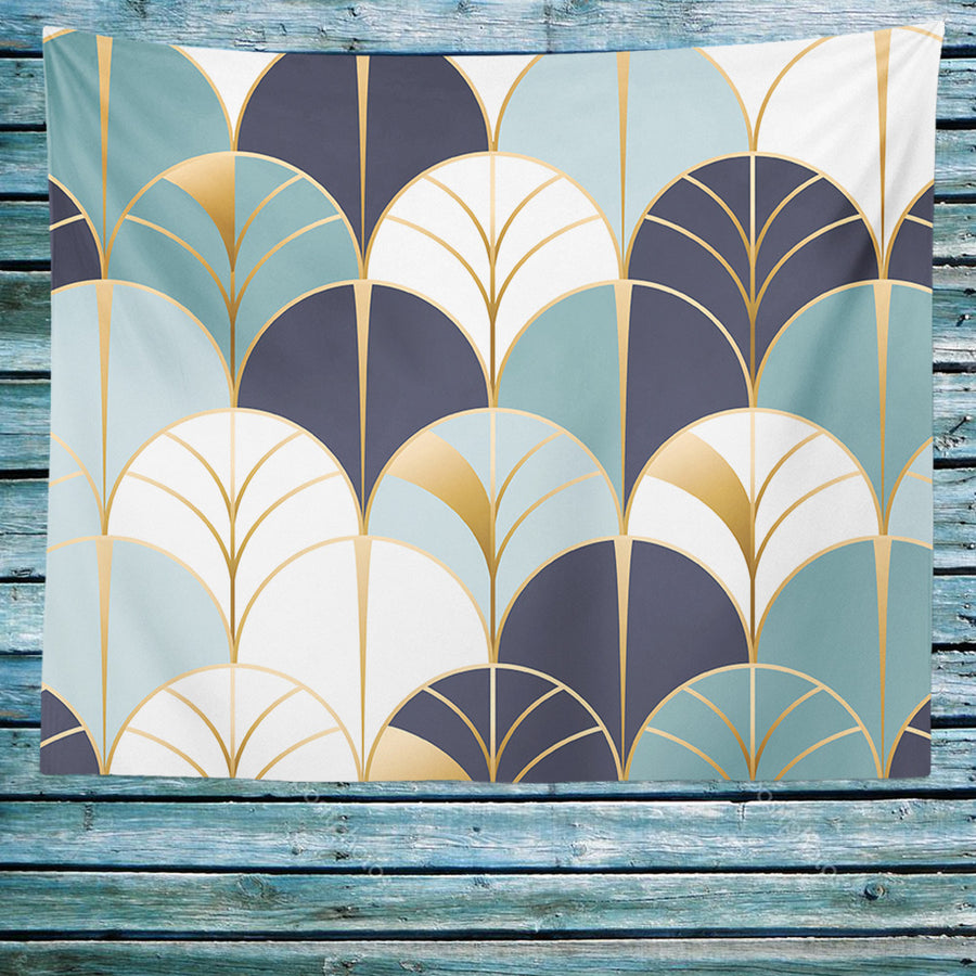 Feblilac Blue Wave Tapestry - view 4