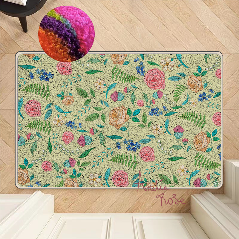 Feblilac The English Garden Nylon Door Mat by AmeliaRose Illustrations from UK