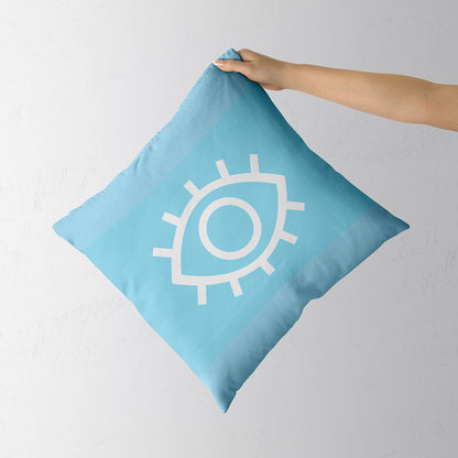 Feblilac the Eye of the Blue Devil Cushion Covers Throw Pillow Covers