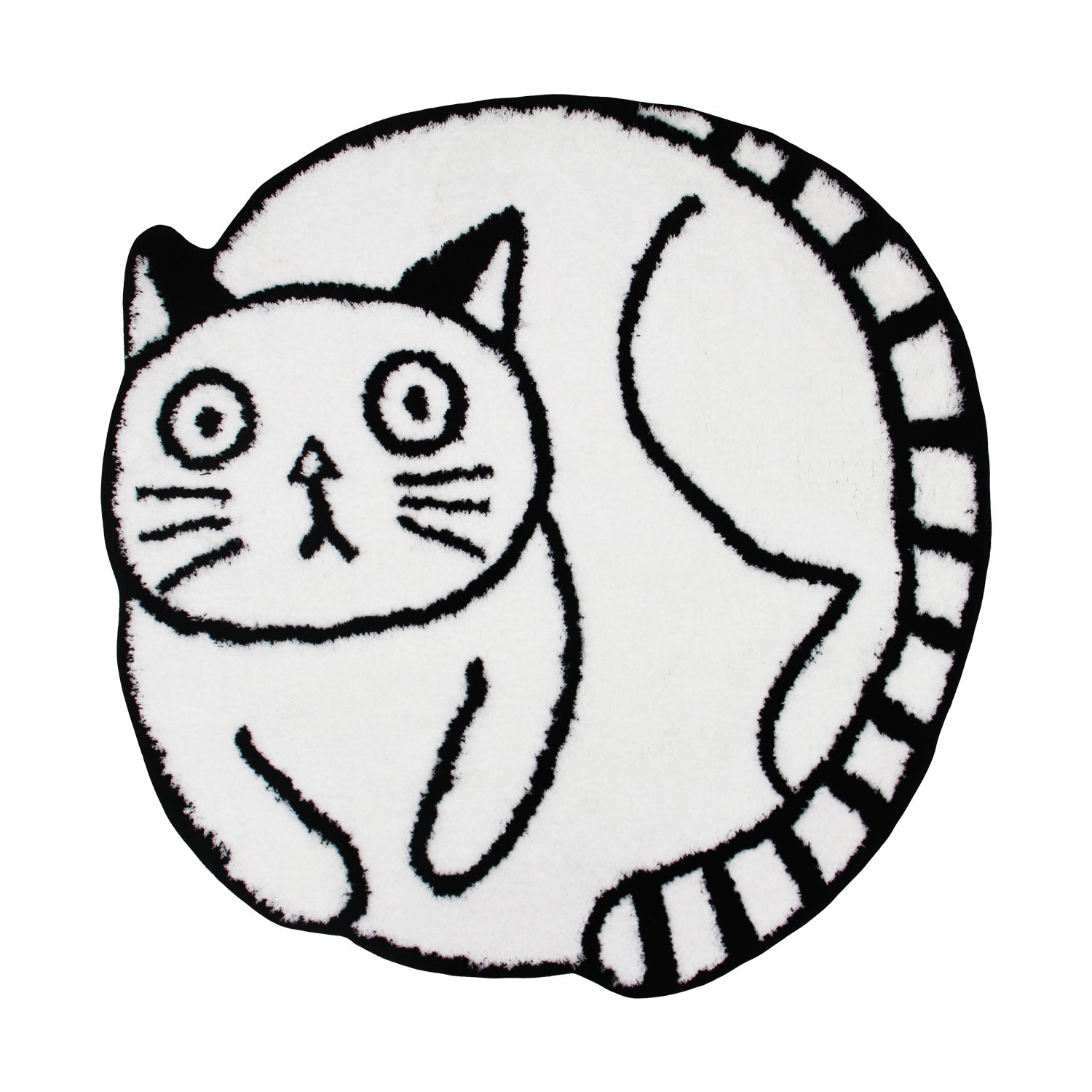 Black and White Cute Cat Bath Mat - Feblilac® Mat