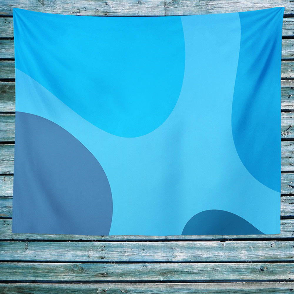 Feblilac Blue Wave Coast Tapestry