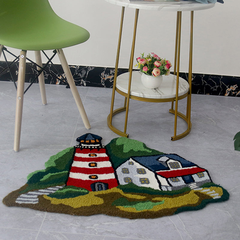 Feblilac Lighthouse Tufted Bath Mat