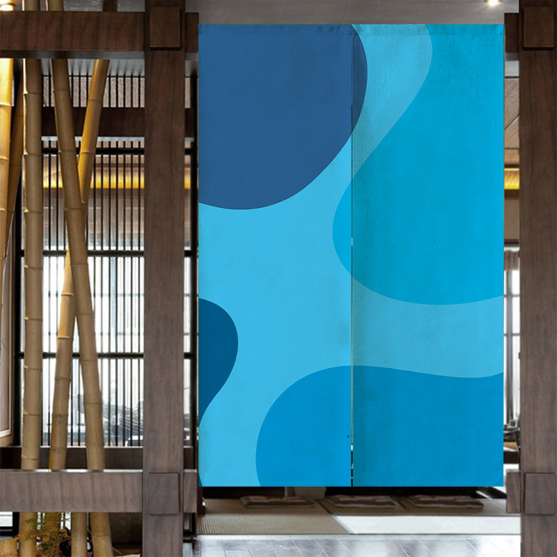 Feblilac Blue Wave Coast Door Curtain - view 4