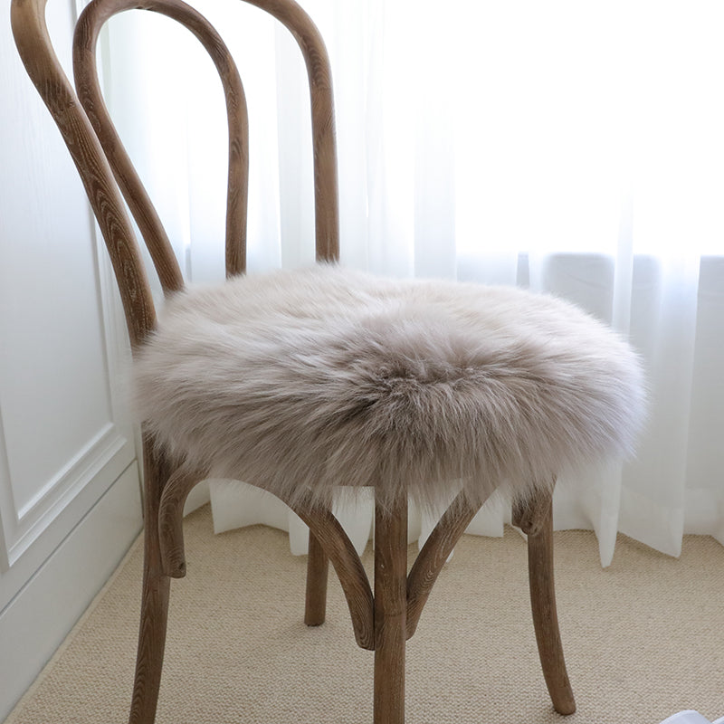 Feblilac Round Solid Wool Cushion - view 4