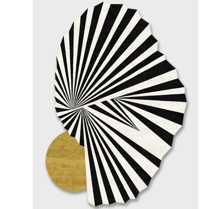 Feblilac Irregular Abstract Shell Handmade Tufted Acrylic Livingroom Carpet Area Rug
