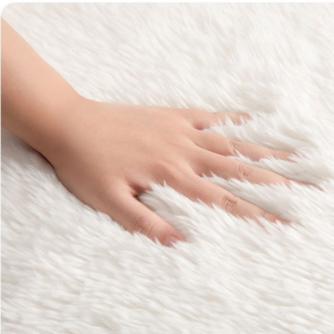 Feblilac Solid Long Plush Memory Foam Cushion - view 4