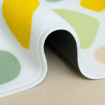 Feblilac Colorful Stones Tufted Bath Mat