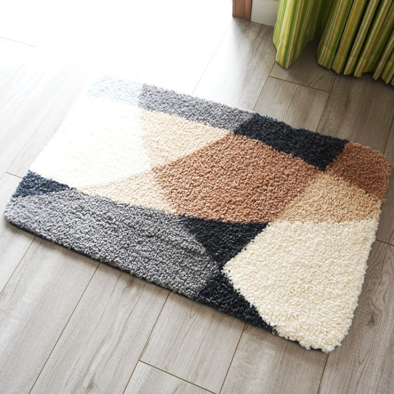 Feblilac Geometric and Space Tufted Bath Mat