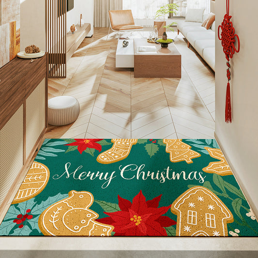 Feblilac Forest Christmas Party PVC Coil Door Mat