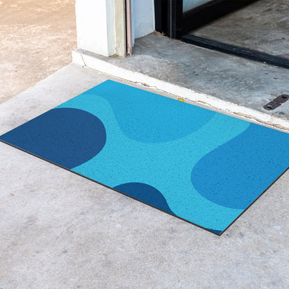 Feblilac Blue Wave Coast PVC Coil Door Mat