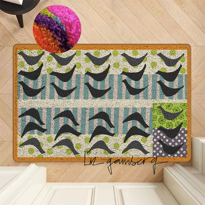 Feblilac Bird Reflections Nylon Door Mat by Liz Gamberg Studio from US